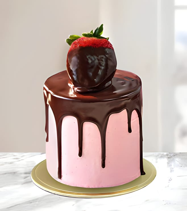 Oh So Pretty Strawberry Chocolate Mini Cake