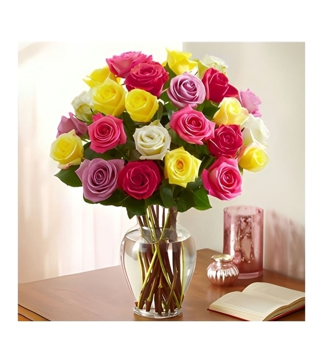 Assorted Multicolor Roses